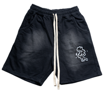 Load image into Gallery viewer, GRAFFITI LOGO STATEMENT SHORTS (BLK)