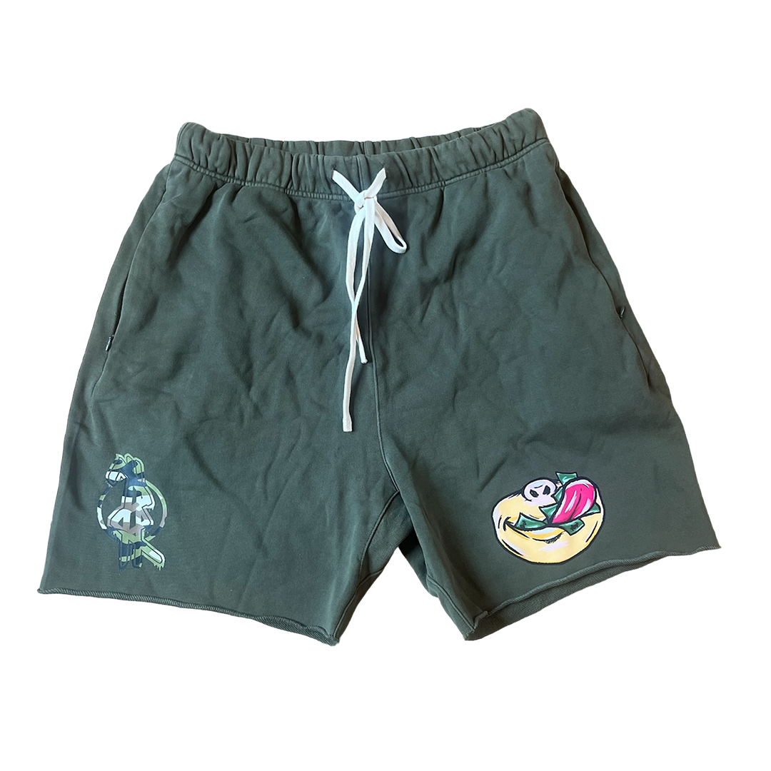 “Money Hangry” CAMO LOGO SHORTS