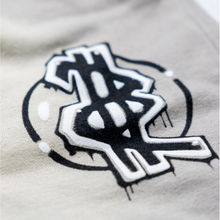 Load image into Gallery viewer, GRAFFITI LOGO STATEMENT SHORTS (GREY)
